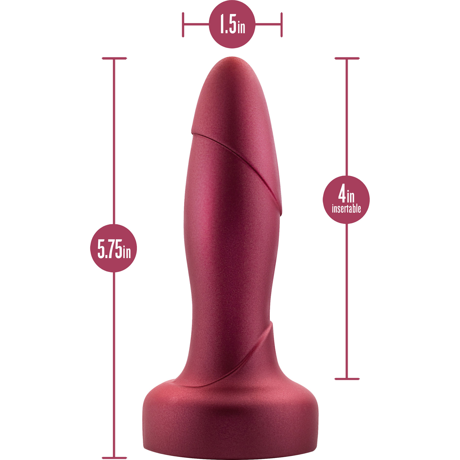 Anal Adventures Matrix Atomic Butt Plug Measurements