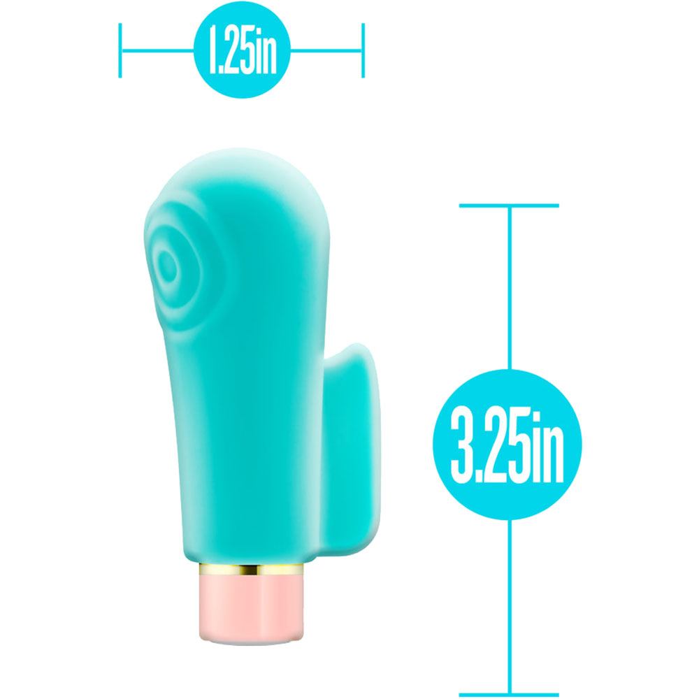 Aria Sensual AF Rechargeable Waterproof Silicone Clitoral Vibrator - Measurements