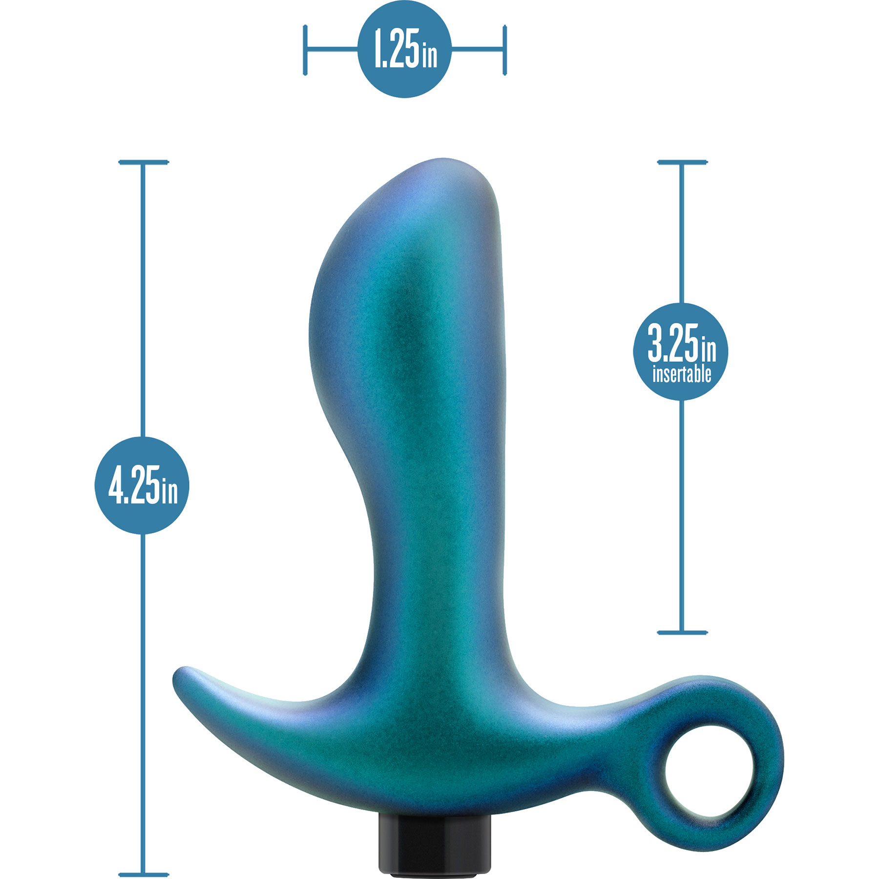 Anal Adventures Matrix Teleportation Vibrating Butt Plug Measurements