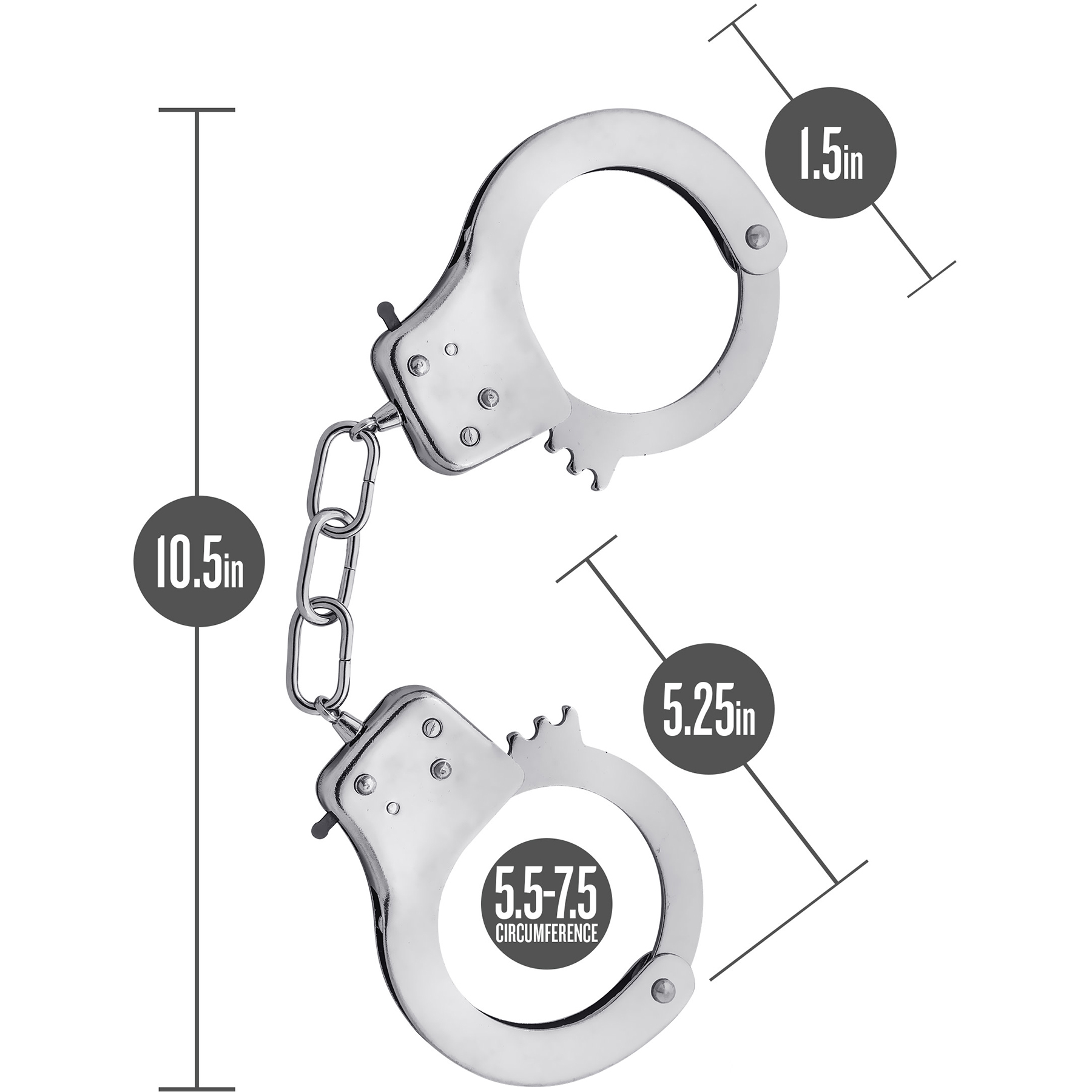 Temptasia Beginner Cuffs - Measurements