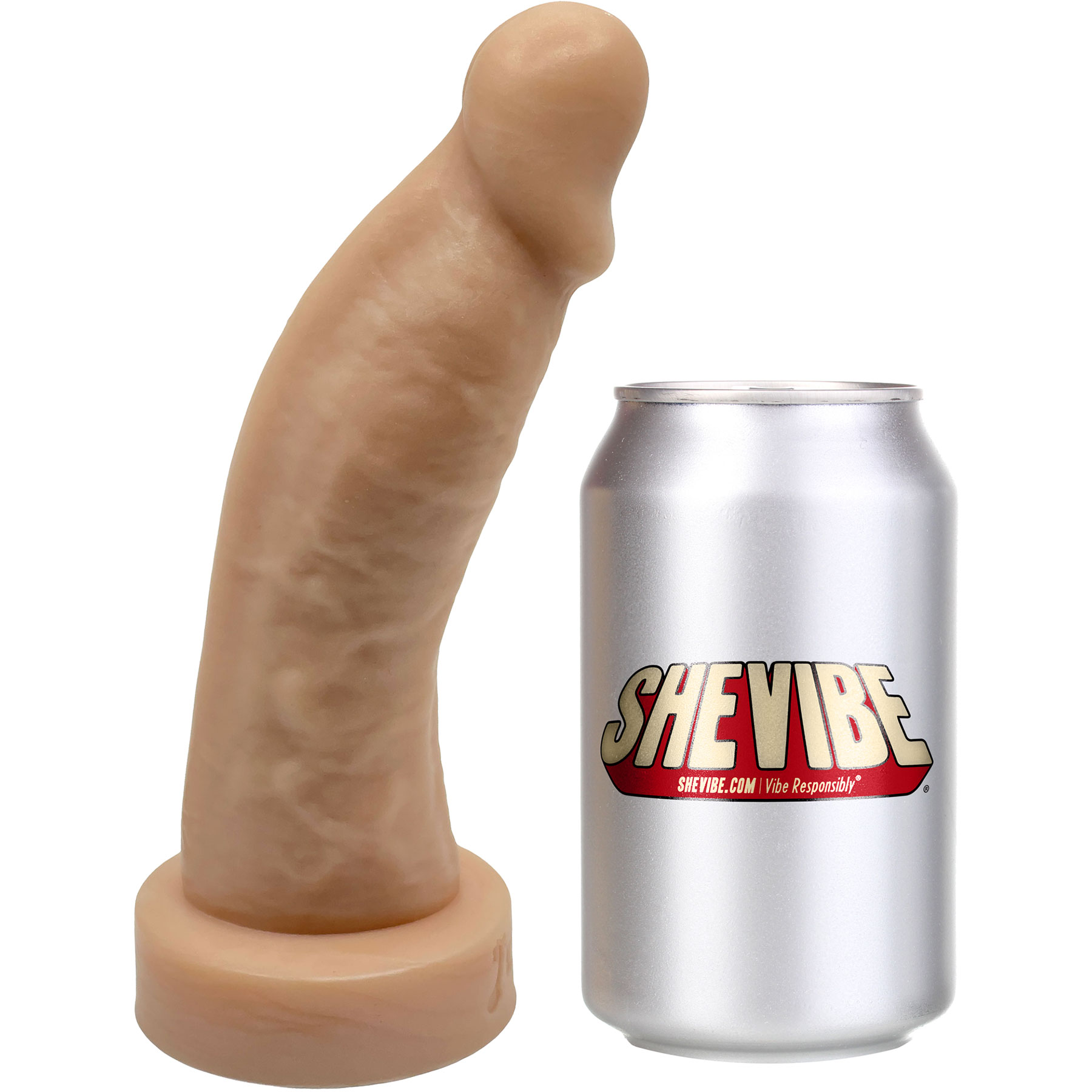 BIG Daddy Diedrich Large 8.25" Platinum Silicone Realistic Dildo By Dee's Big Daddies - Measurements