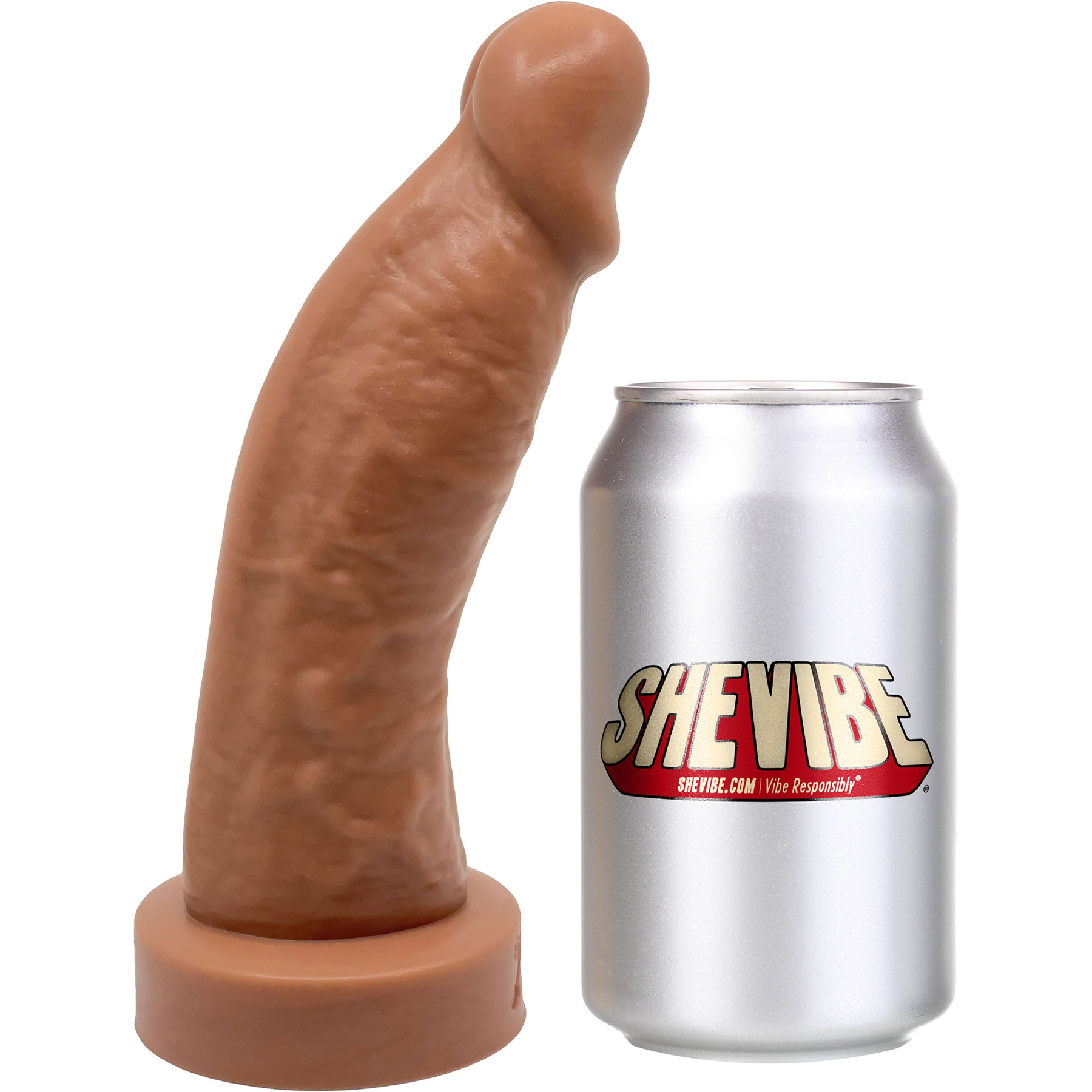 BIG Daddy Diedrich Large 8.25" Platinum Silicone Realistic Dildo By Dee's Big Daddies - Measurements