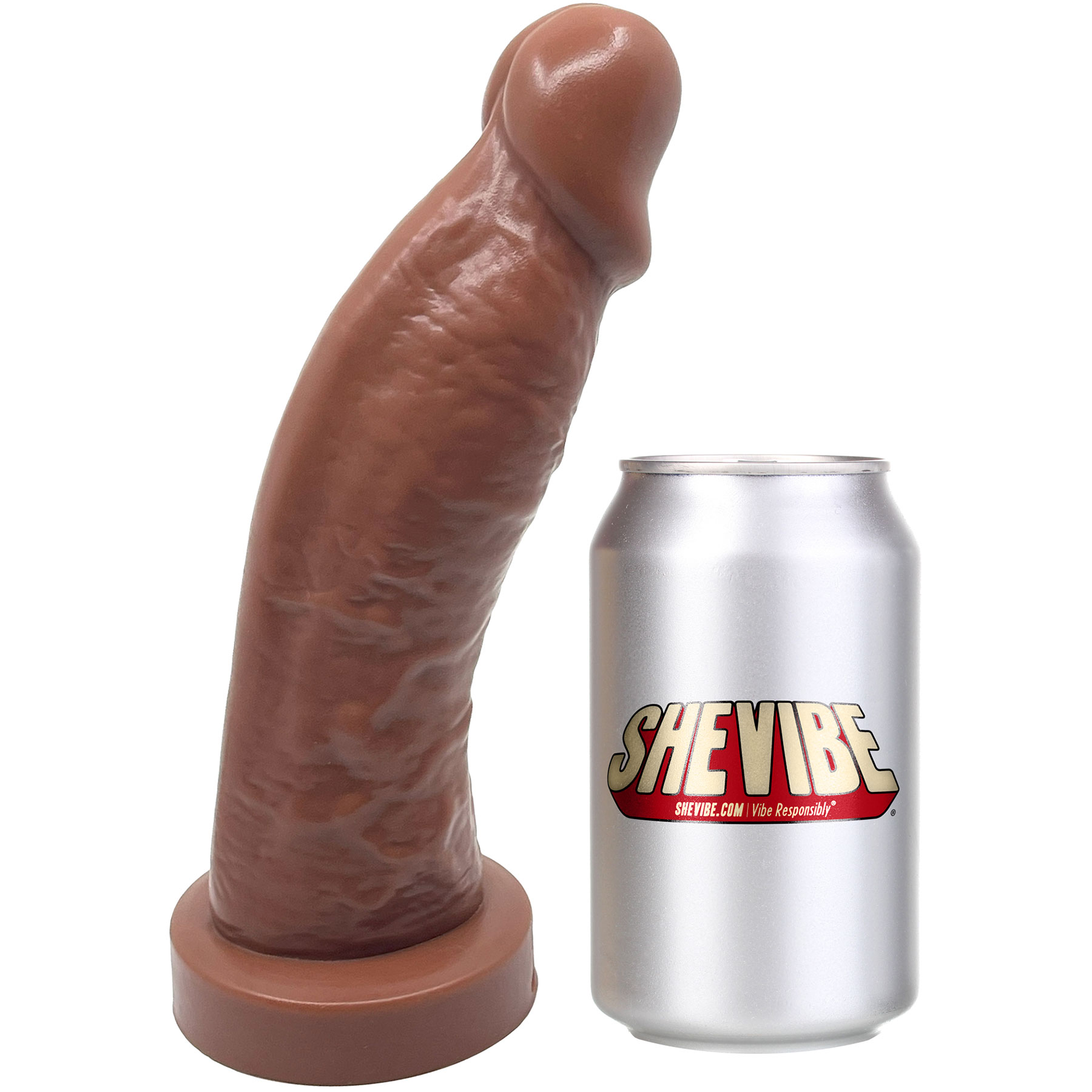 BIG Daddy Diedrich XL 9.25" Platinum Silicone Realistic Dildo By Dee's Big Daddies - Measurements