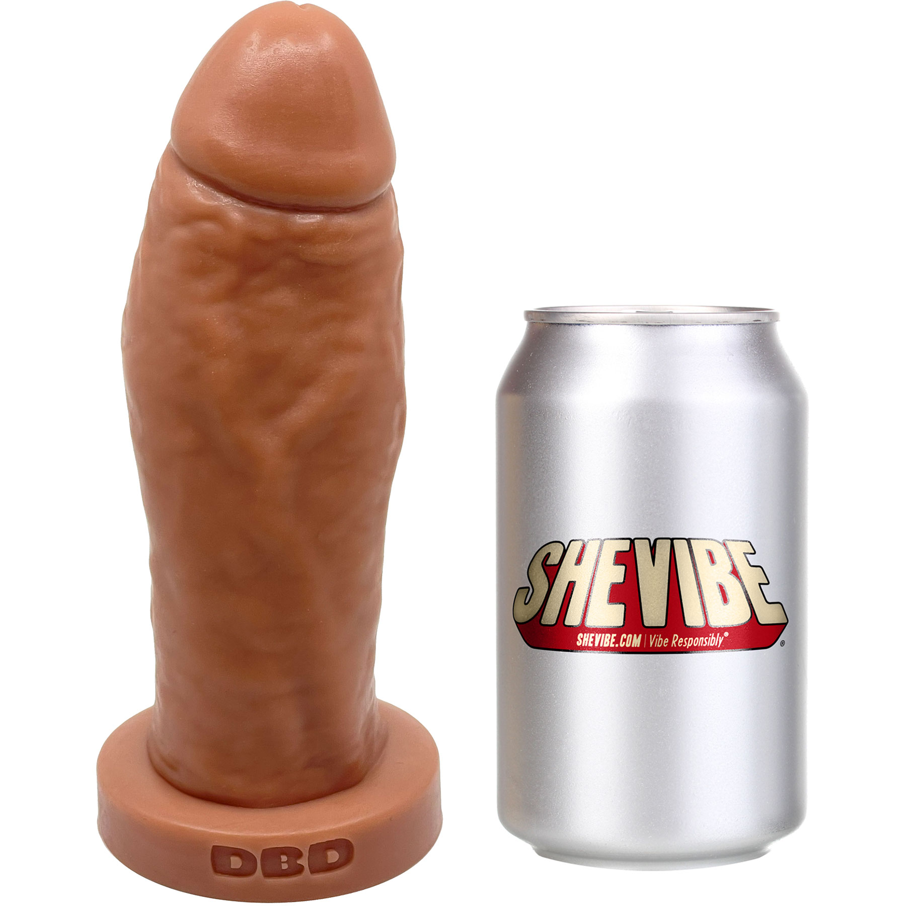 BIG Daddy Duke Large 7.75" Platinum Silicone Realistic Dildo By Dee's Big Daddies - Measurements