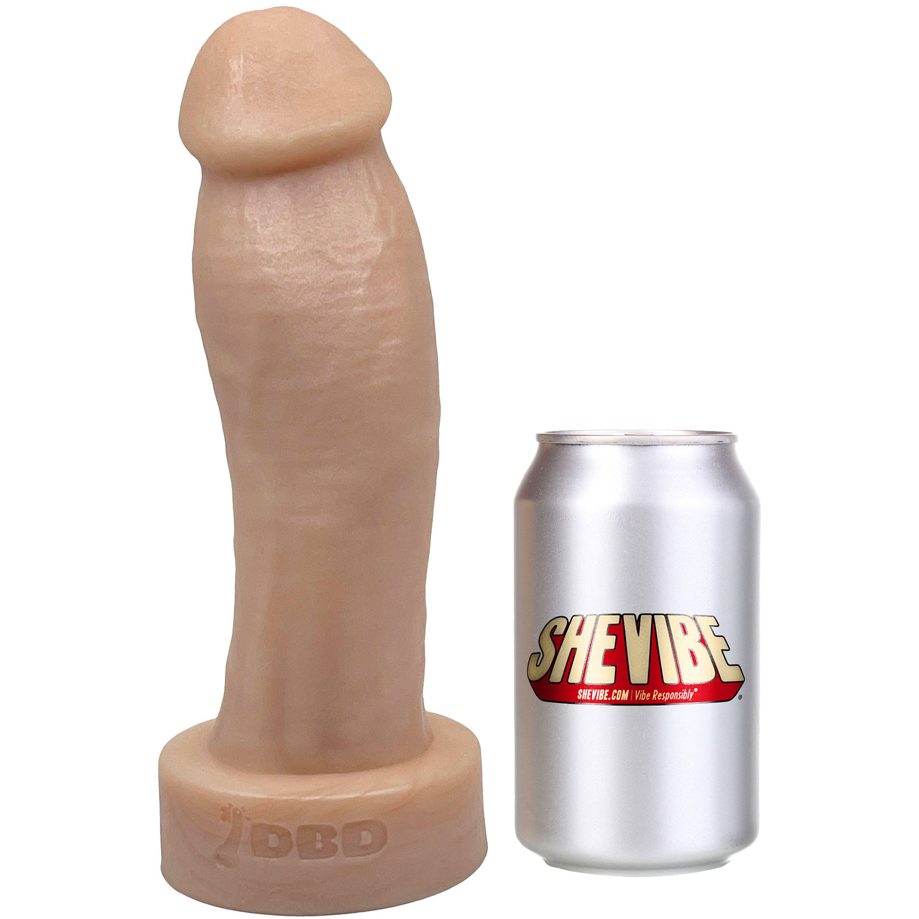 BIG Daddy Duncan XXL 10" Platinum Silicone Realistic Dildo By Dee's Big Daddies - Measurements