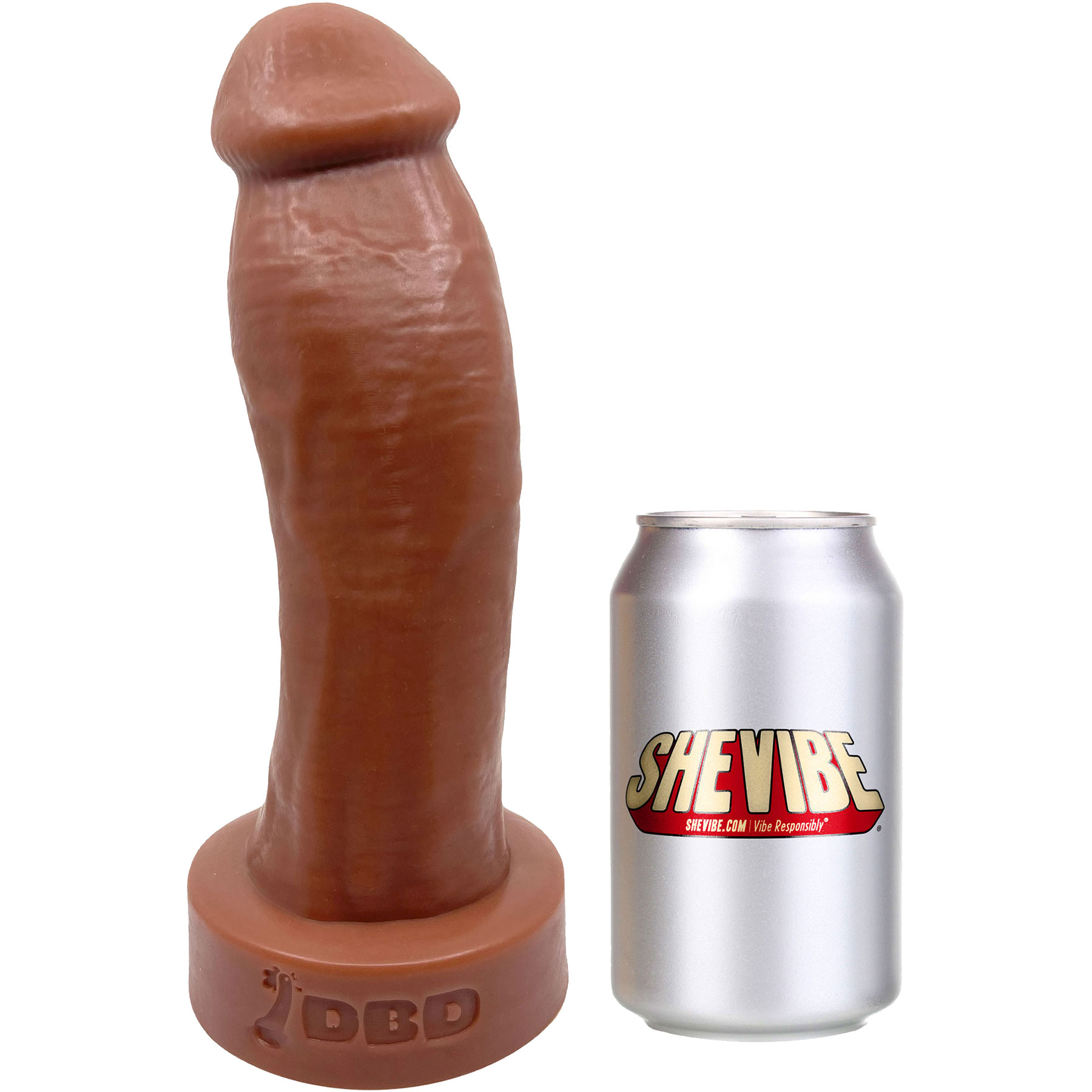 BIG Daddy Duncan XXL 10" Platinum Silicone Realistic Dildo By Dee's Big Daddies - Measurements