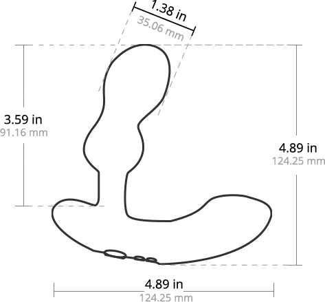 Lovense Edge 2 - Measurements