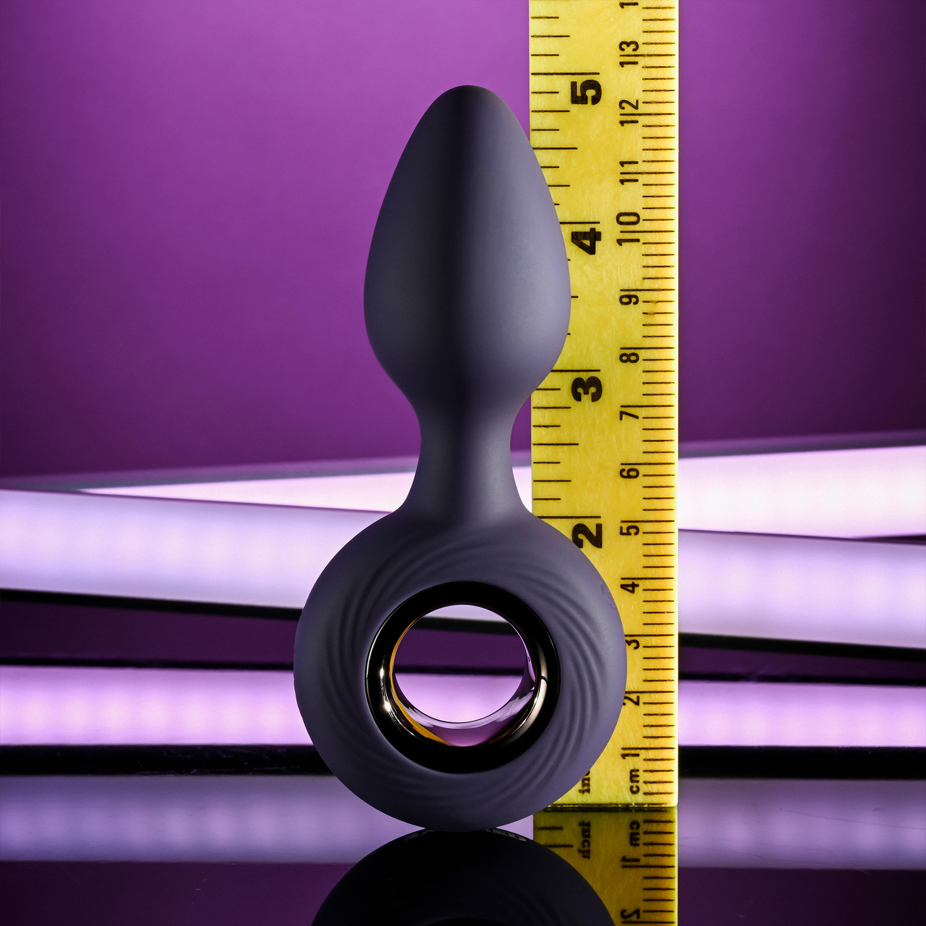 My Precious Rechargeable Waterproof Silicone Vibrating Anal Plug - Measurements