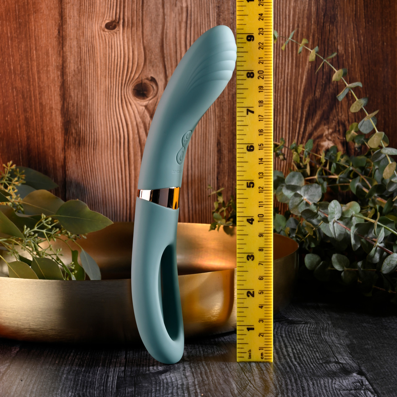 Chick Flick Waterproof Silicone Dual Ended G-Spot Vibrator With Flicking Tongue - Measurements