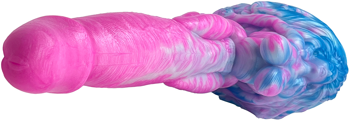 The Siren 9" Silicone Fantasy Dildo With Grinder - Top View