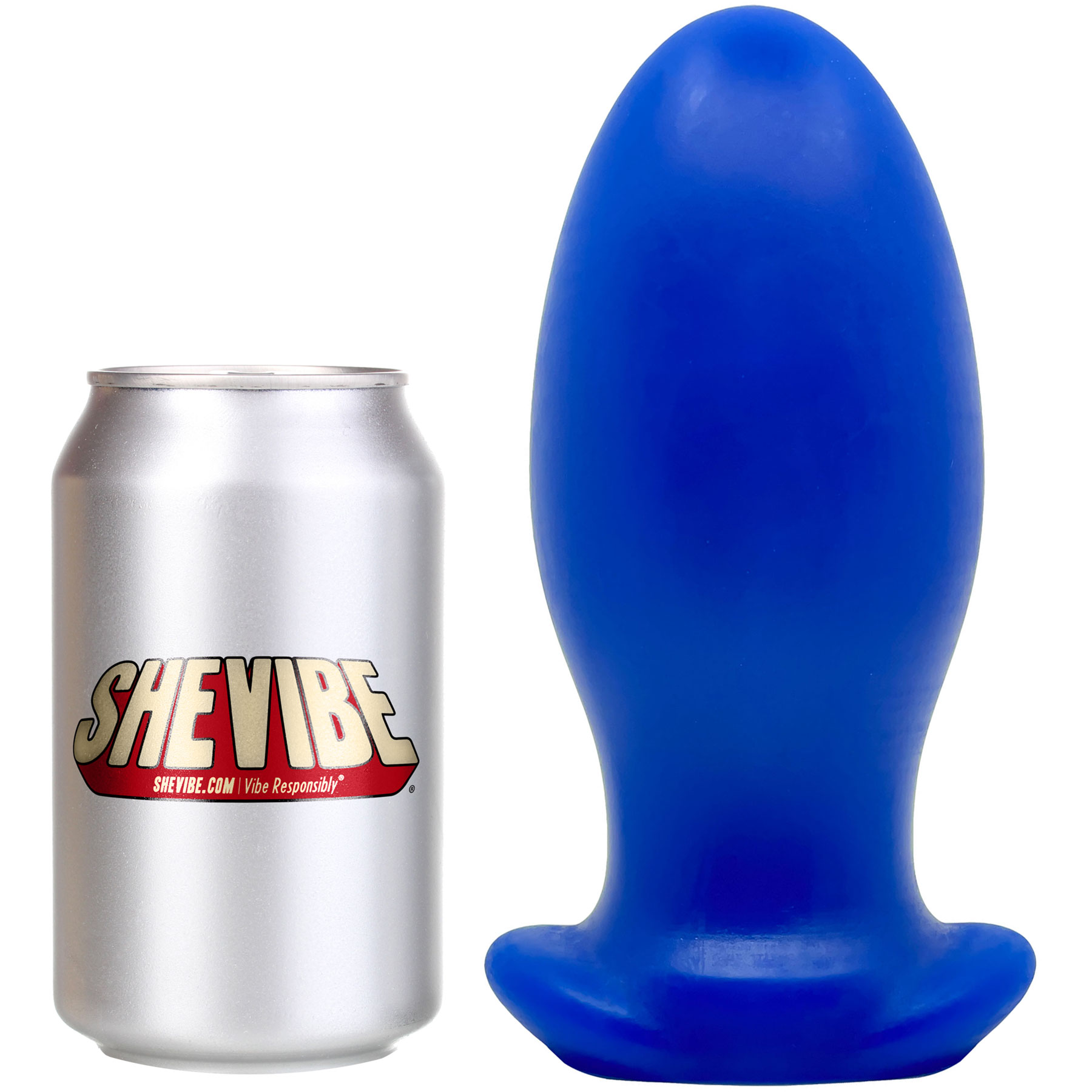 Topped Toys GAPE KEEPER 100 Silicone Butt Plug - With Can For Reference