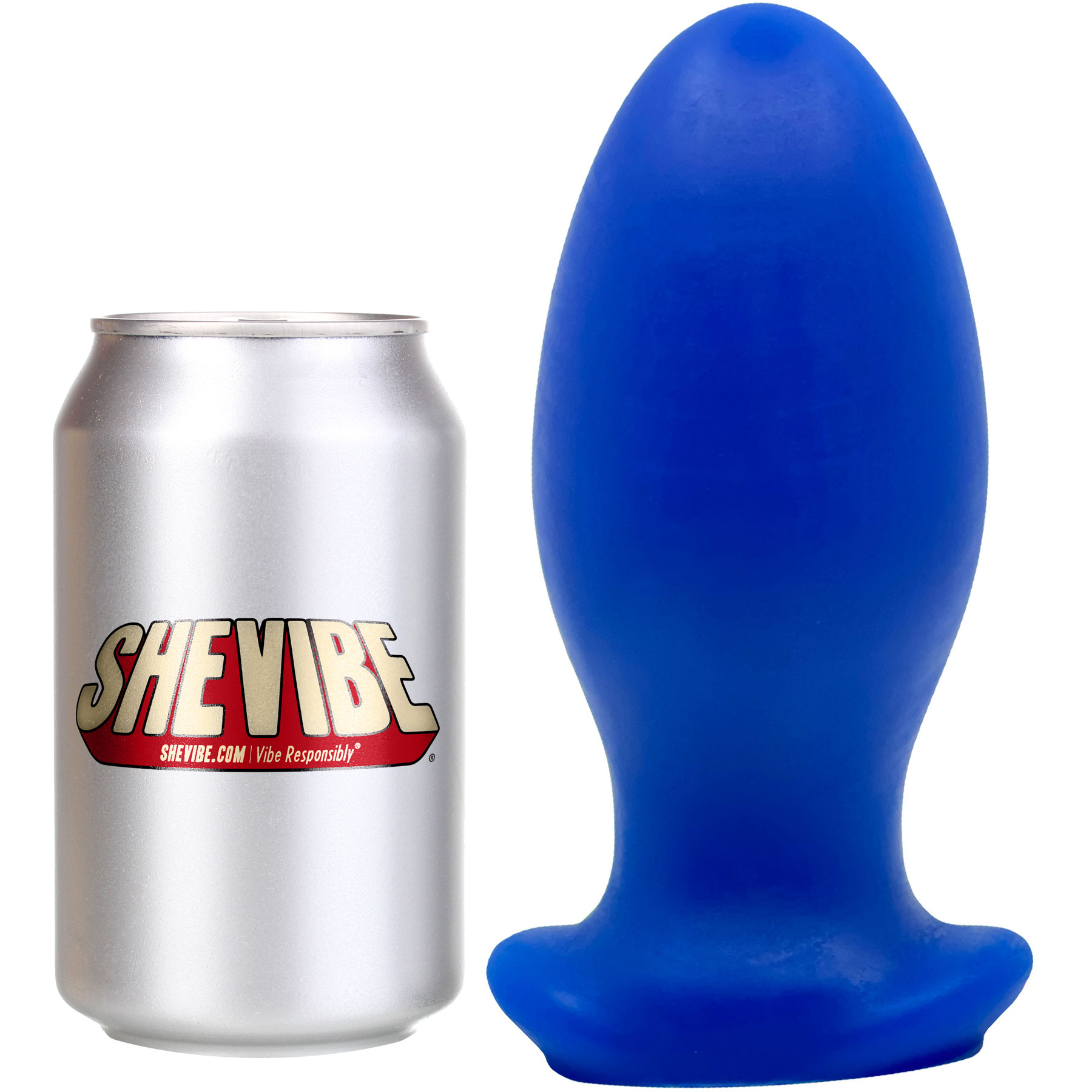 Topped Toys GAPE KEEPER 93 Silicone Butt Plug - With Can For Reference