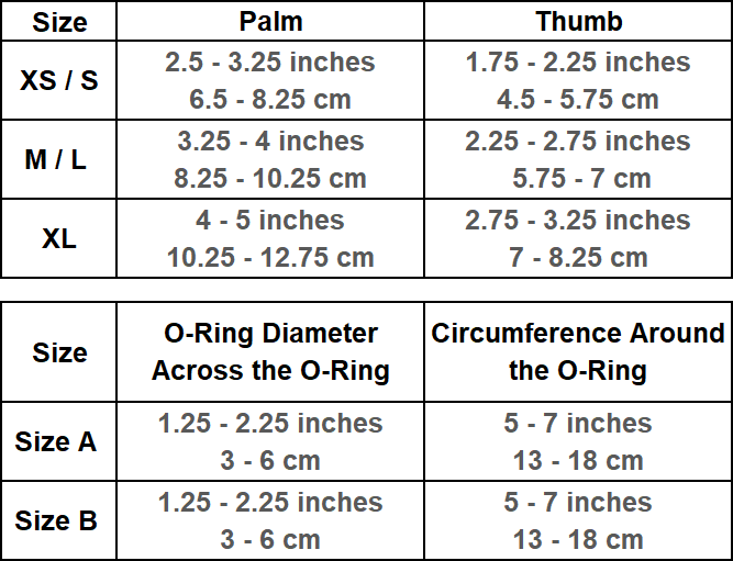 Le Palma Size Chart