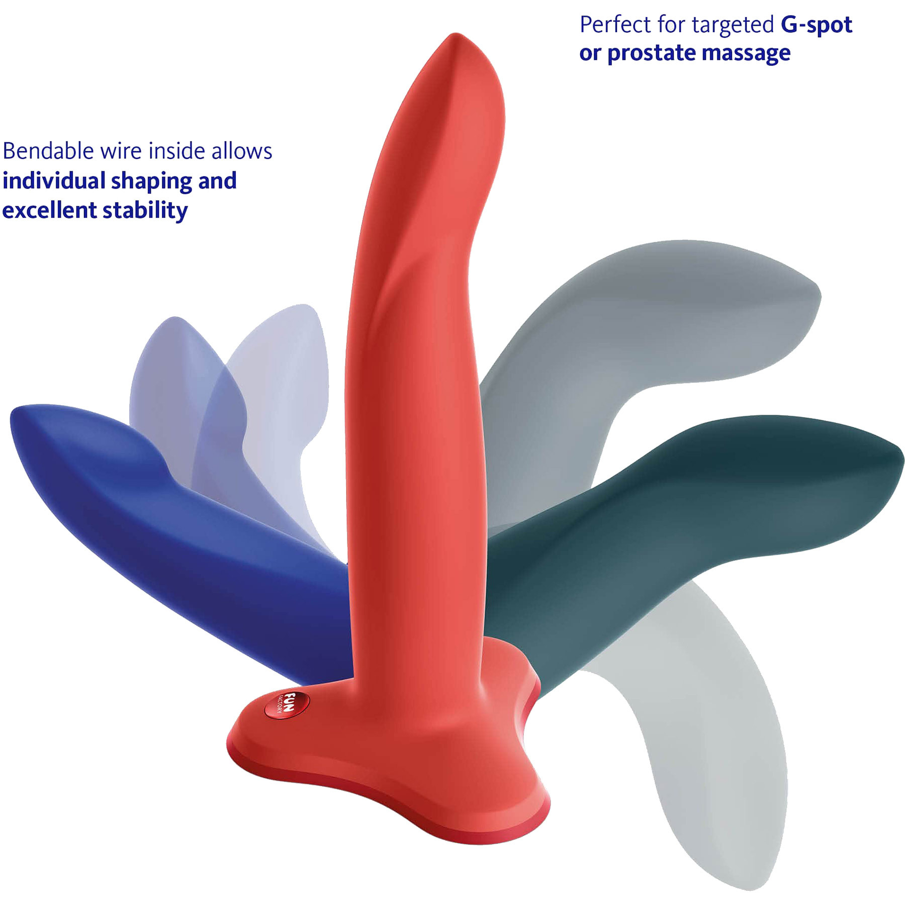 Limba Flex Silicone Bendable Dildo By Fun Factory - Feature Graphic