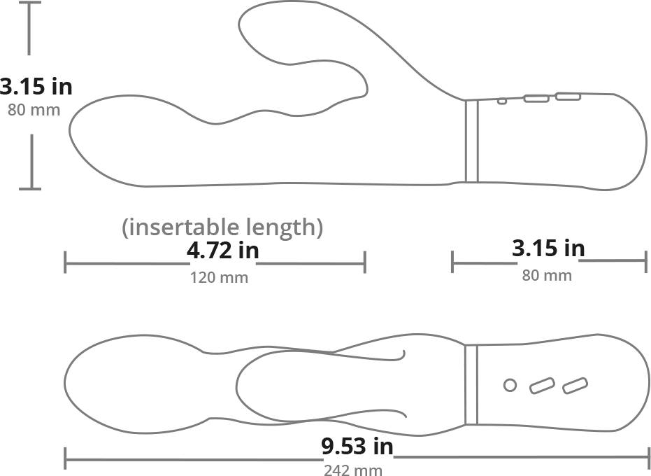 Lovense Nora Measurements