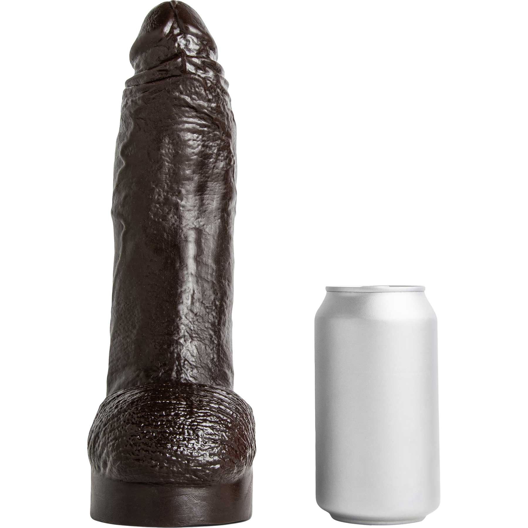 Hankey's Toys Ray Diesel Medium 10.75" Silicone Cock With Balls & Vac-U-Lock Base - Size Reference