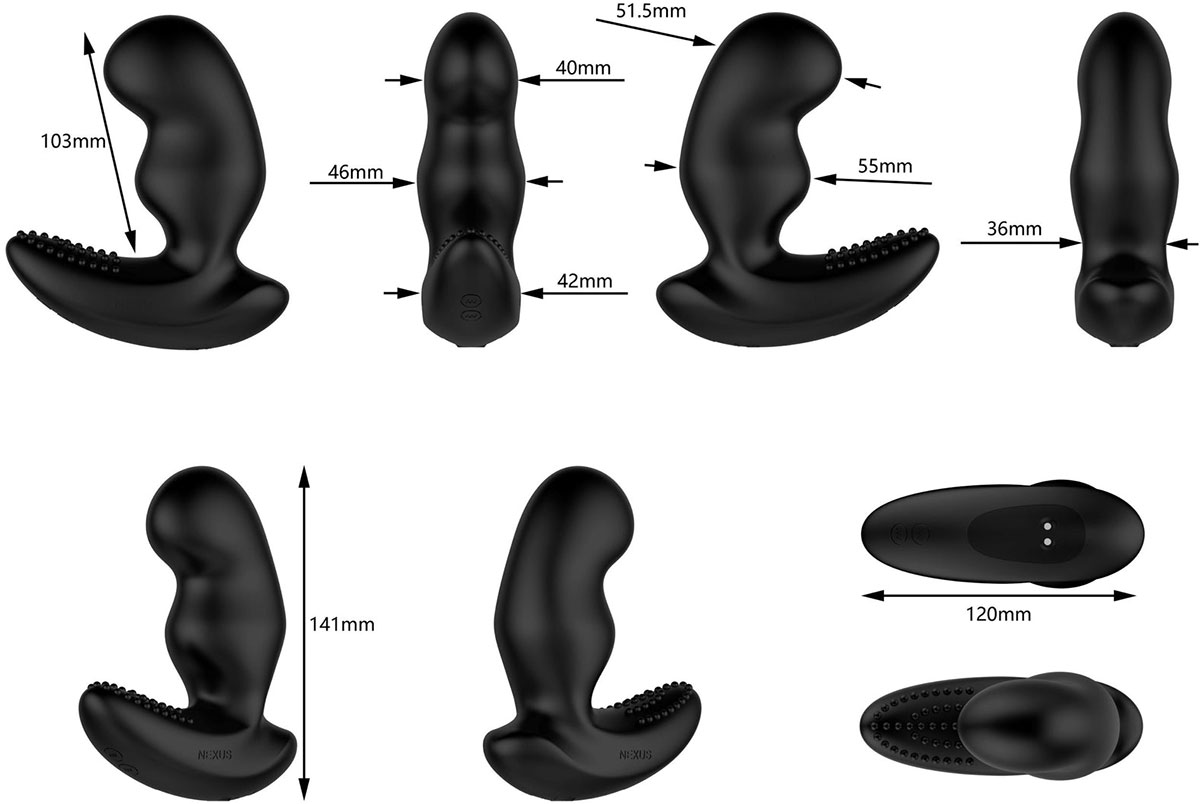 Nexus Ride Extreme Prostate Massager Measurements