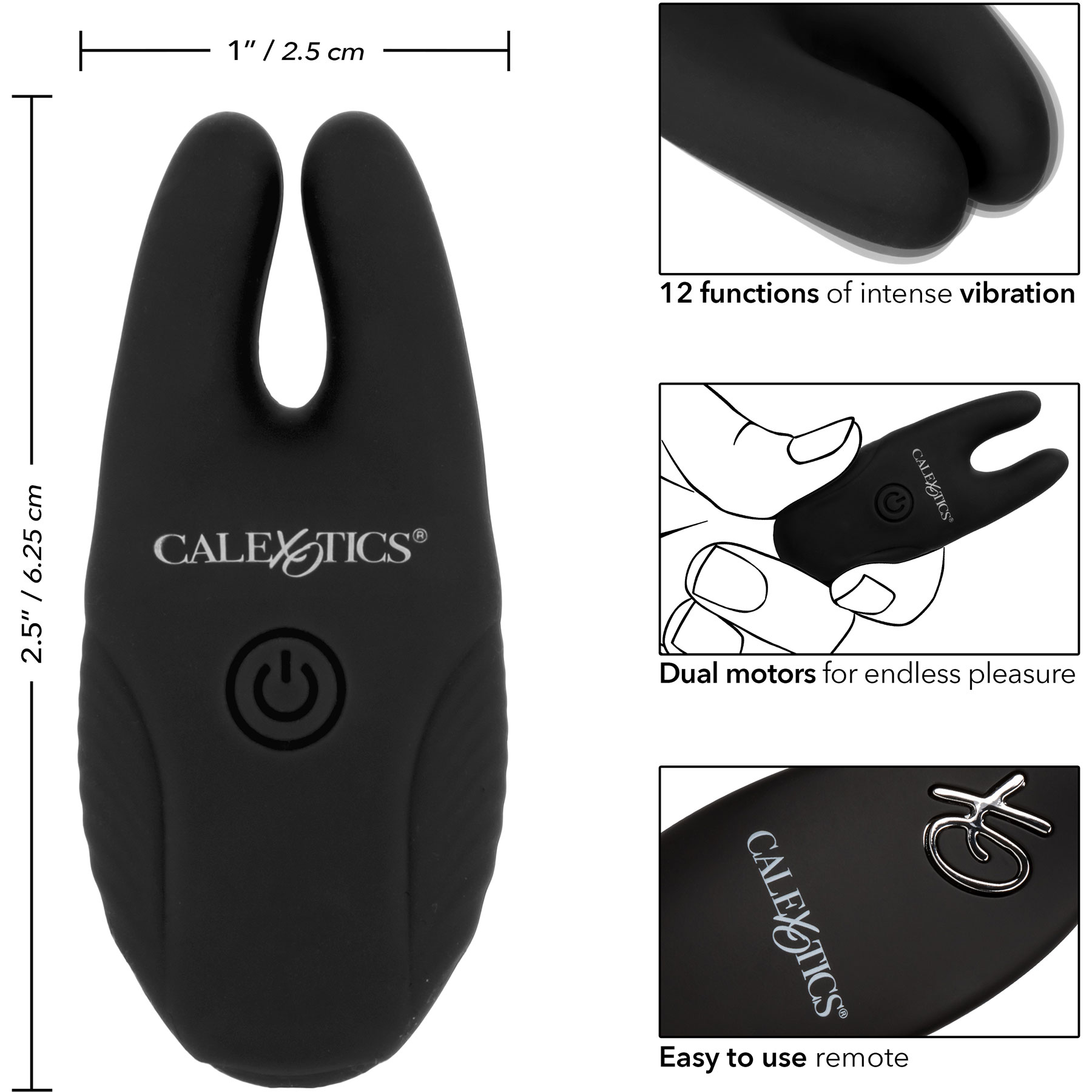  CalExotics Remote Control 10 Function Little Black