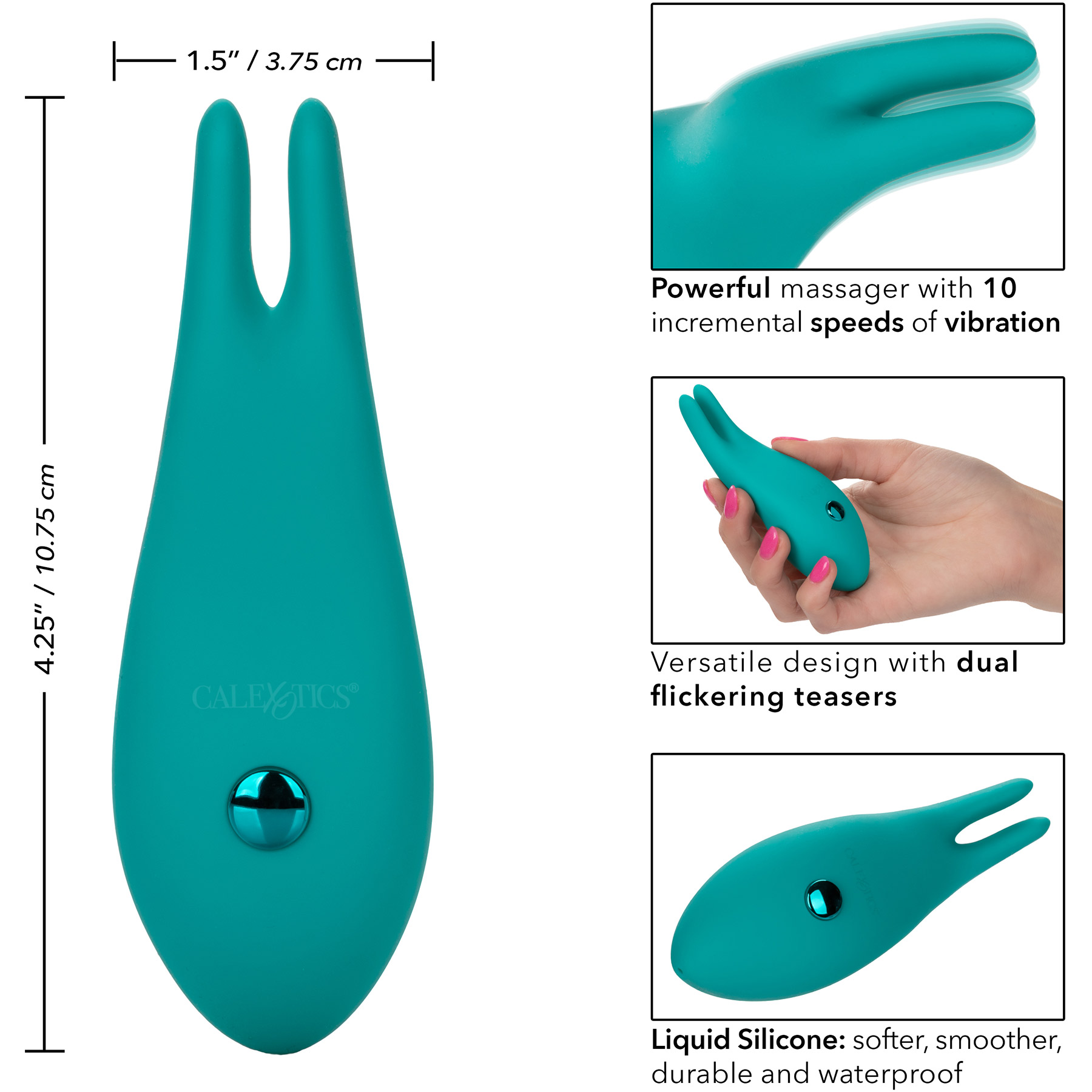 Pixies Bunny Vibrator - Measurements