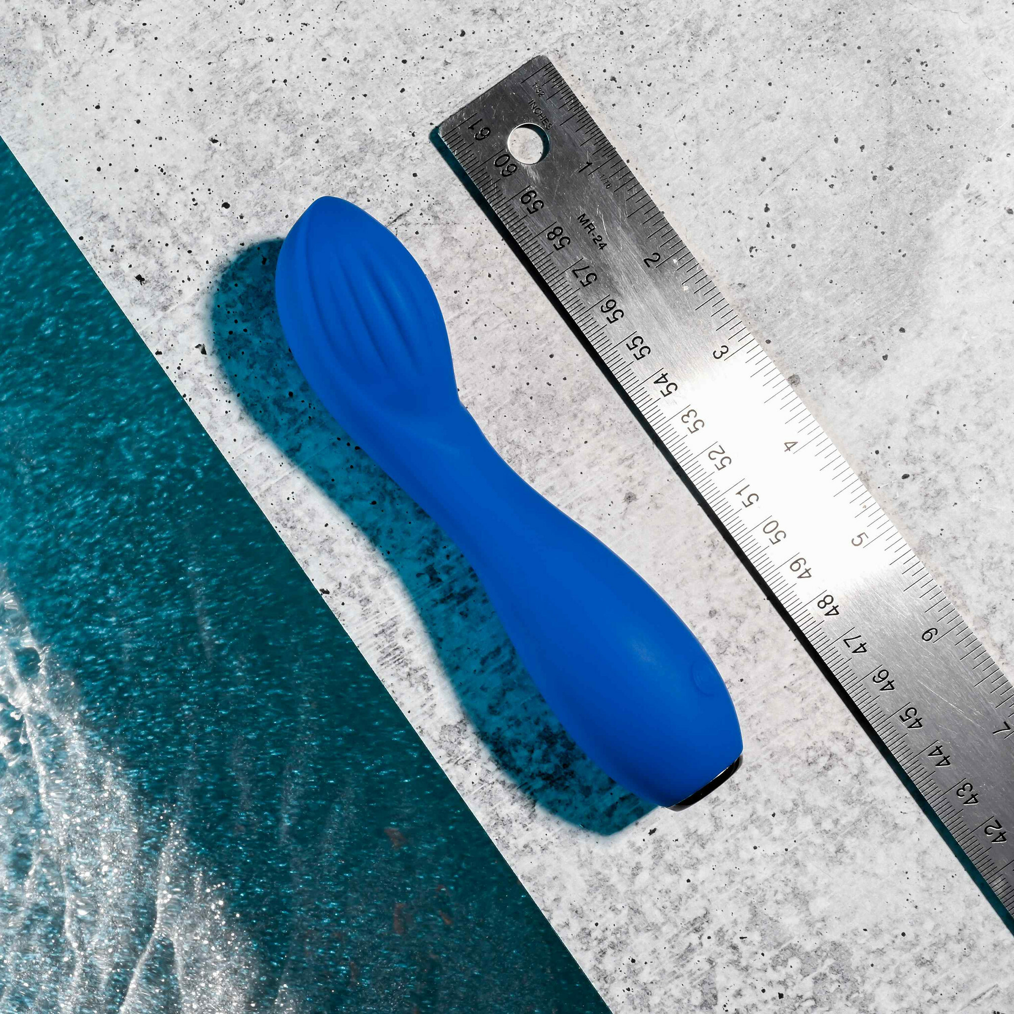 Selopa Sapphire G Rechargeable Waterproof Silicone G-Spot Vibrator - Measurements