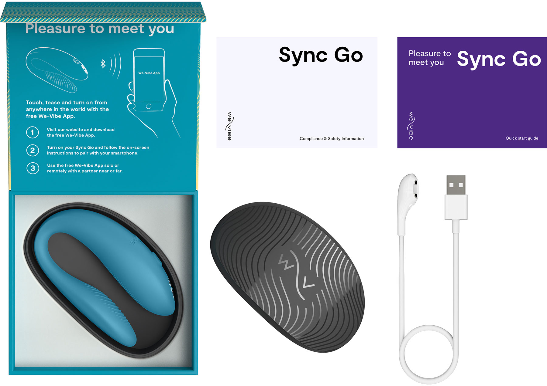 We-Vibe Sync Go App Enabled Couples Vibrator - In The Box