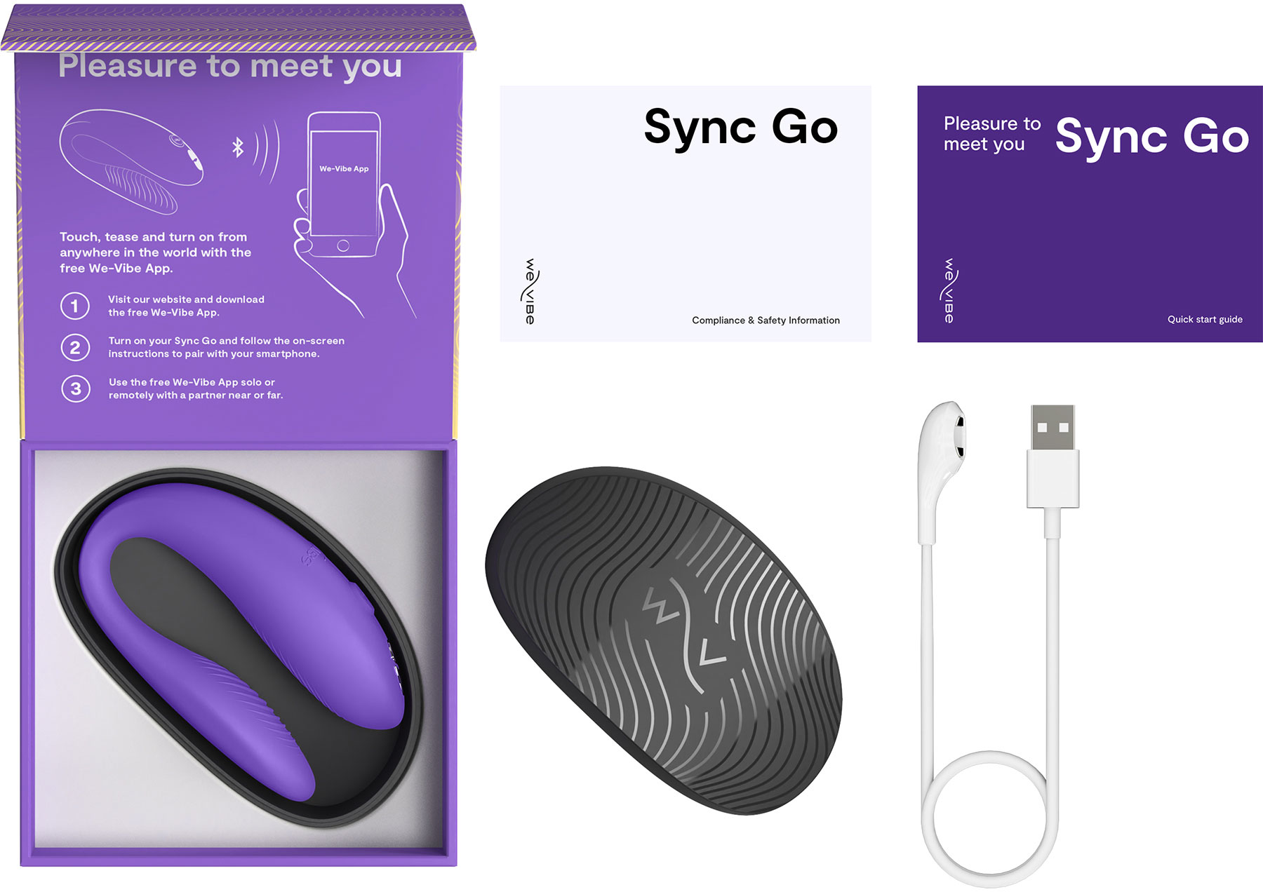 We-Vibe Sync Go App Enabled Couples Vibrator - In The Box