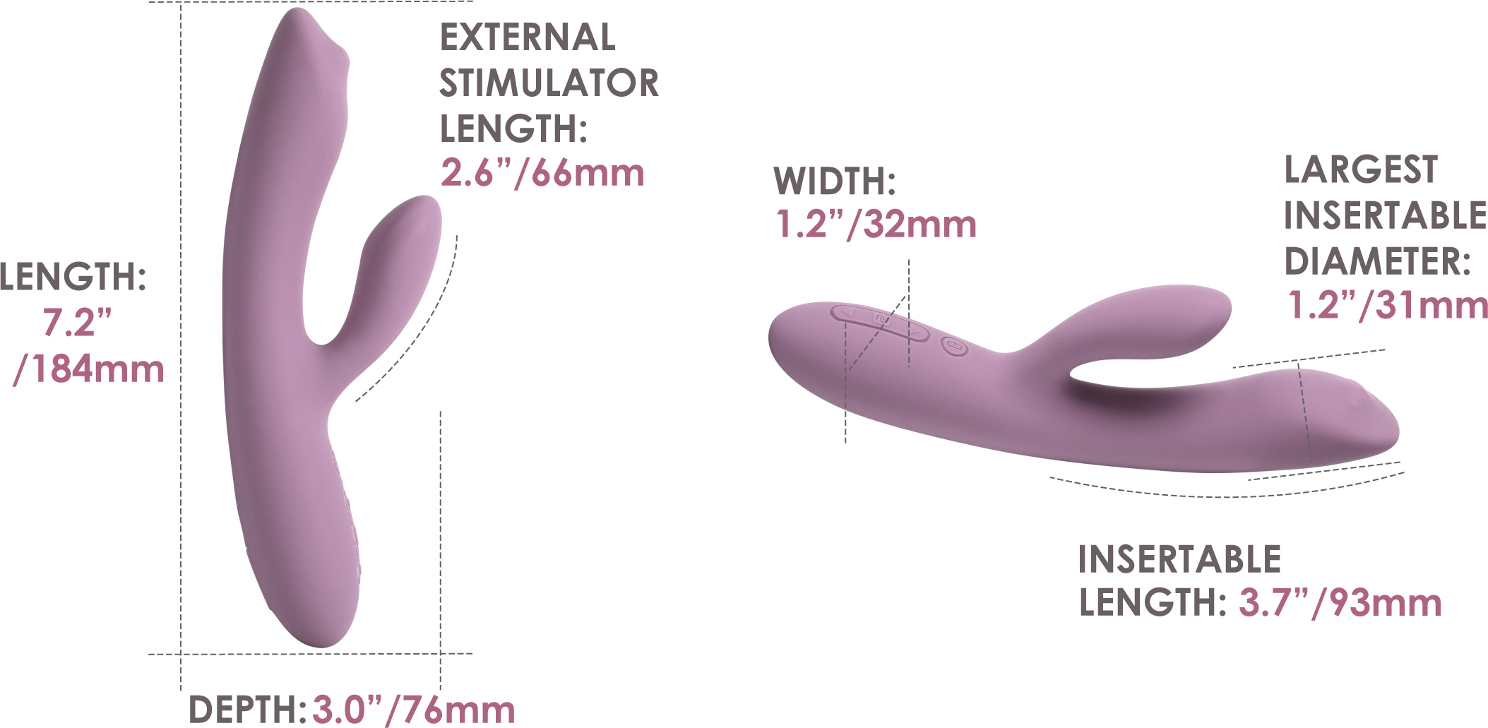 SVAKOM TRYSTA NEO - Measurements