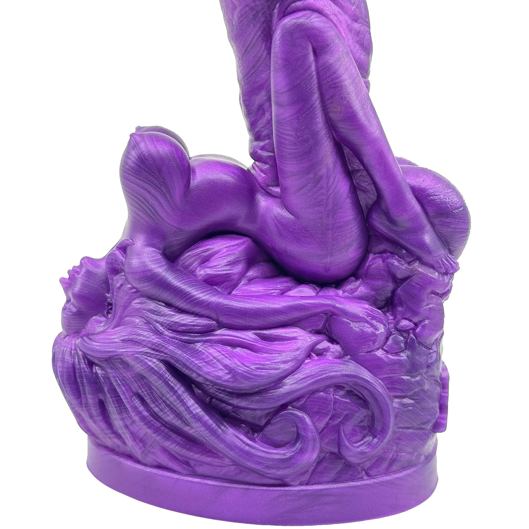 The Siren 9" Silicone Fantasy Dildo With Grinder - Detail View