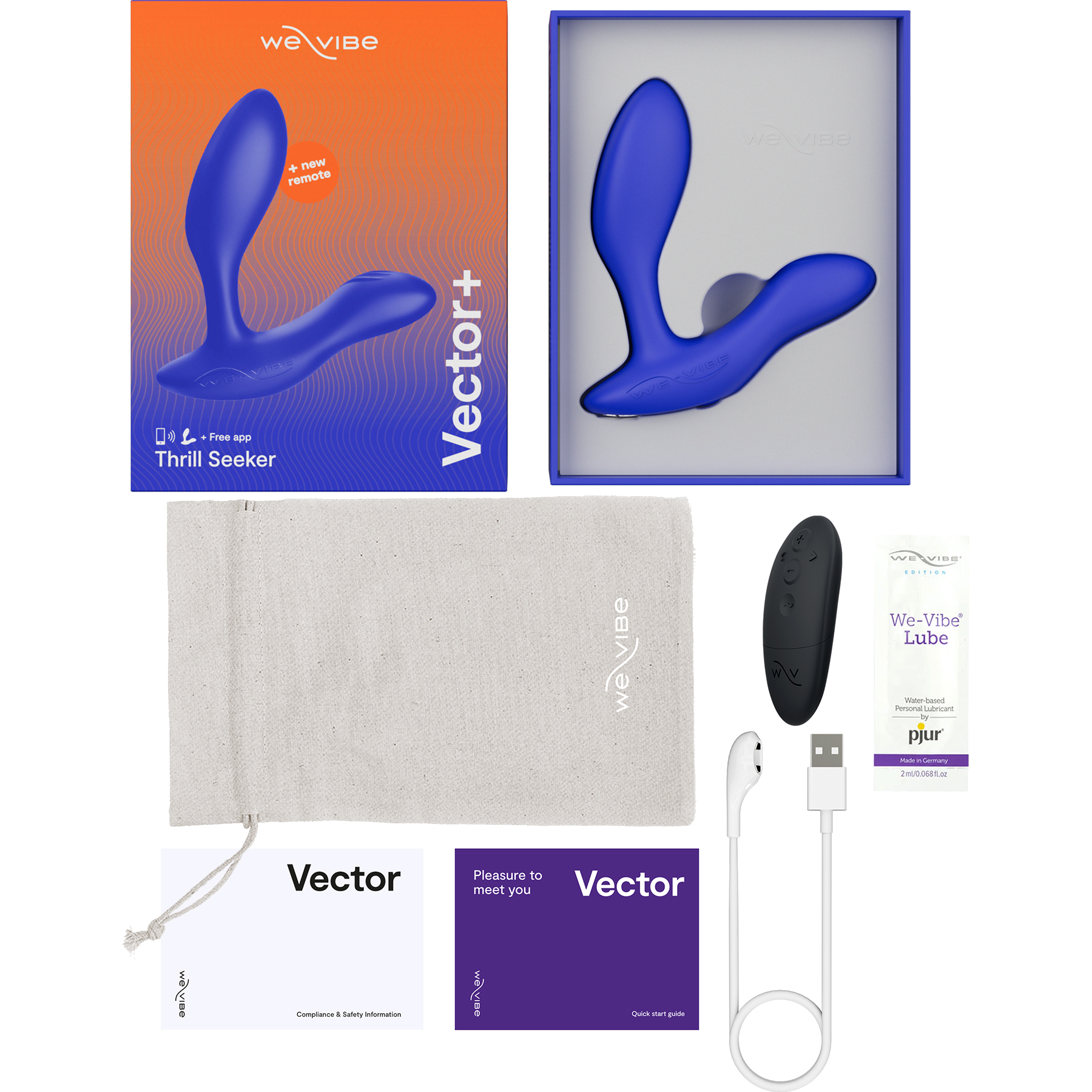 We-Vibe Vector+ - What's In The Box