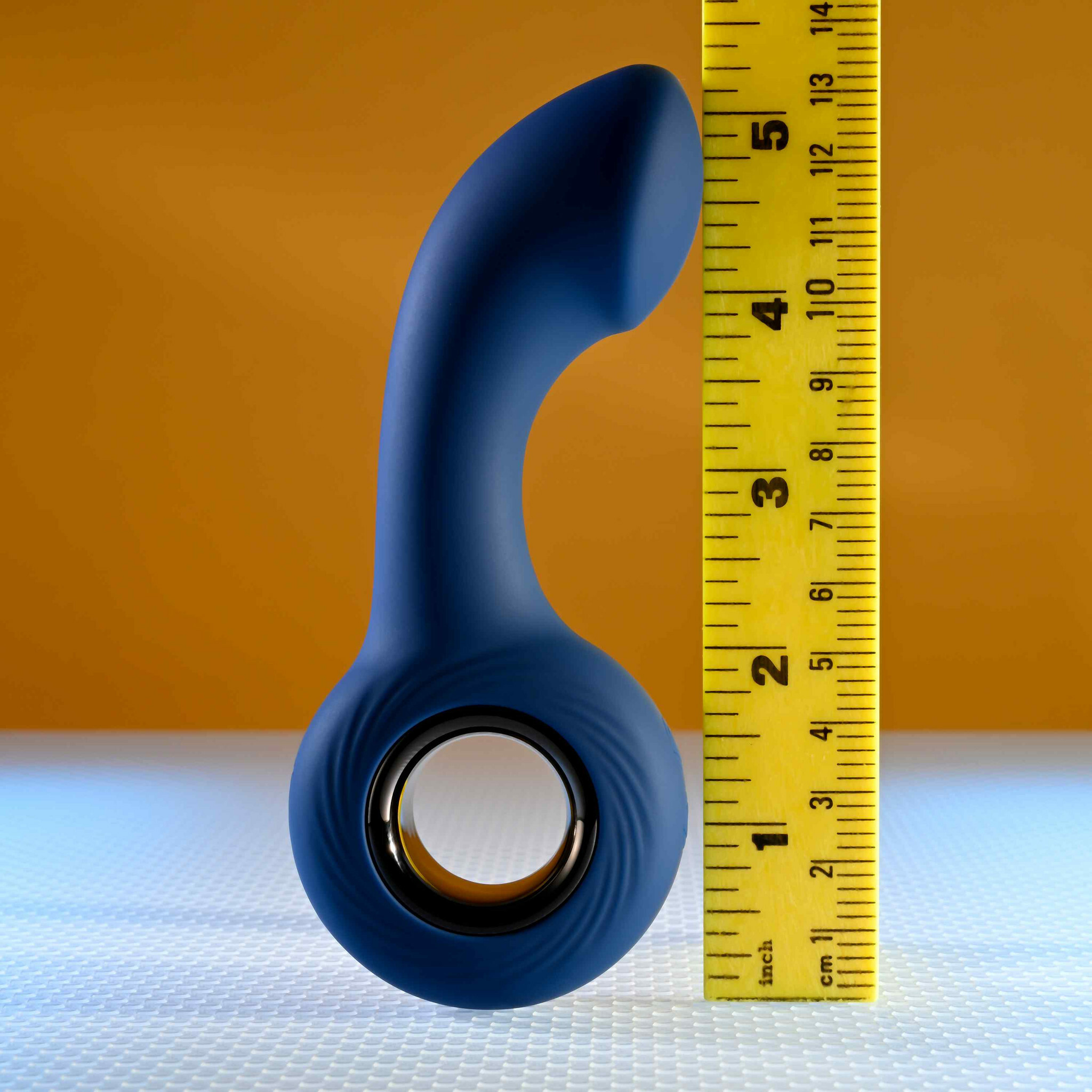 Zero Tolerance The Reach Rechargeable Waterproof Silicone G-Spot & P-Spot Vibrator With Ring Handle - Measurements