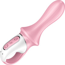 Satisfyer Air Pump Booty 5+ App Enabled Inflatable 12-Function Vibrating Anal Probe - Pink