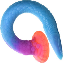 Makara Glow-In-The-Dark Snake 18.25" Silicone Suction Cup Dildo By Creature Cocks