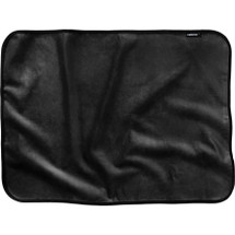 Fascinator Mini Throw Moisture-Proof Sensual Blanket - Microvelvet Black 36" x 26"