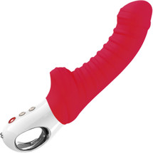 Fun Factory TIGER Silicone Waterproof Rechargeable G-Spot Vibrator - India Red