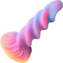 Moon Rider Glow In The Dark Unicorn 8" Silicone Suction Cup Dildo By Creature Cocks