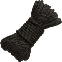 MERCI Bind & Tie 30 Foot Hemp Bondage Rope By Doc Johnson - Black