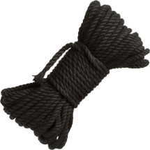 MERCI Bind & Tie 50 Foot Hemp Bondage Rope By Doc Johnson - Black