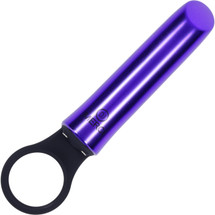 MERCI Power Play Rechargeable 20 Function Bullet Vibrator With Ring Handle By Doc Johnson - Violet