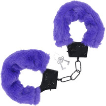 MERCI Fluff Cuffs Furry Handcuffs By Doc Johnson - Violet