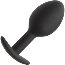 Weighted Silicone Butt Plug By CalExotics - Black