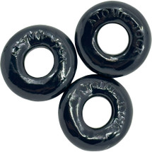 Oxballs Ringer Max Stretchy Cock Ring Set of 3 - Black