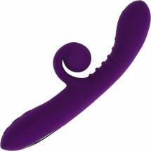 Playboy Pleasure Curlicue Rechargeable Silicone Extendable Spiral Dual Stimulation Vibrator