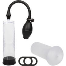 Peak Edging Kit With Penis Pump, Stroker & Silicone Cock Ring By CalExotics
