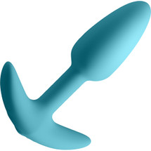 Techno Trance Rechargeable Silicone App Controlled Vibrating Butt Plug By NS Novelties - Blue