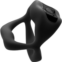Techno Strobe Rechargeable Silicone App Controlled Vibrating Cock Ring By NS Novelties - Black
