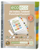 ECO-ECO A4 SET 12 INDEX TAB PUNCHED POCKETS