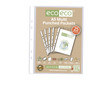 ECO-ECO A5 RECYCLED 45MICRON PUNCHED POCKETS (PACK OF 25)