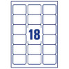 QCONNECT COPIER LABELS - 18 ON A SHEET - (PACK 100)