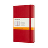 MOLESKINE MEDIUM RULED SCARLET RED HARD COVER