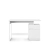 BRIDPORT GLOSSY WHITE DESK WITH CABINET